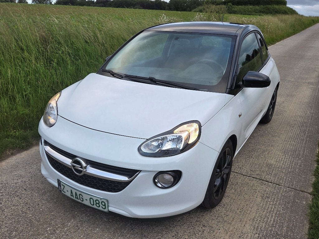 Opel adam/airco/serviceboek, Auto's, Opel, Voorwielaandrijving, Zwart, 4 cilinders, Wit