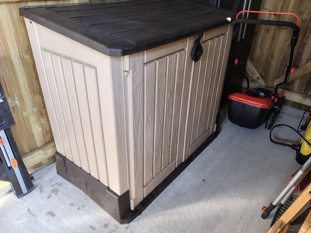 Plastiek tuinbox, Tuin en Terras, Bergingen en Tuinkasten, Ophalen, Zo goed als nieuw, Kunststof, Containerberging