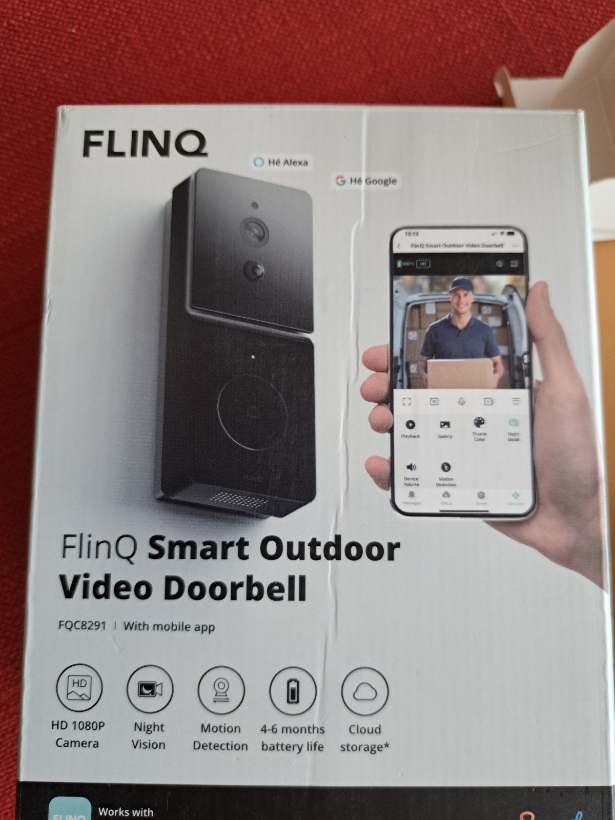 Deurbel met video. Nieuw. Merk Flincq., Ophalen, Nieuw
