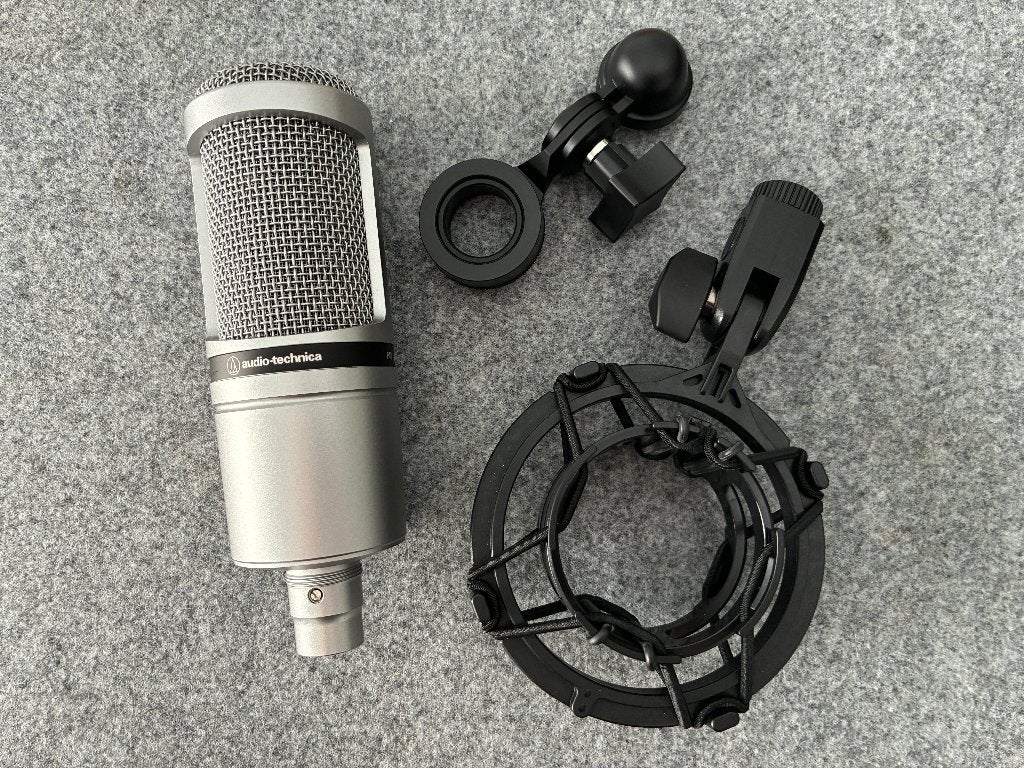 Micro de studio Audio-Technica AT2020 Silver – PACK COMPLET, Ophalen of Verzenden, Nieuw