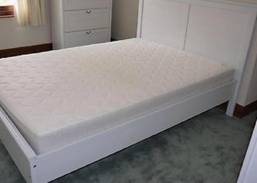 Lit complet avec sommier et matelas, Huis en Inrichting, Slaapkamer | Bedden, Ophalen, Gebruikt, Tweepersoons, 140 cm