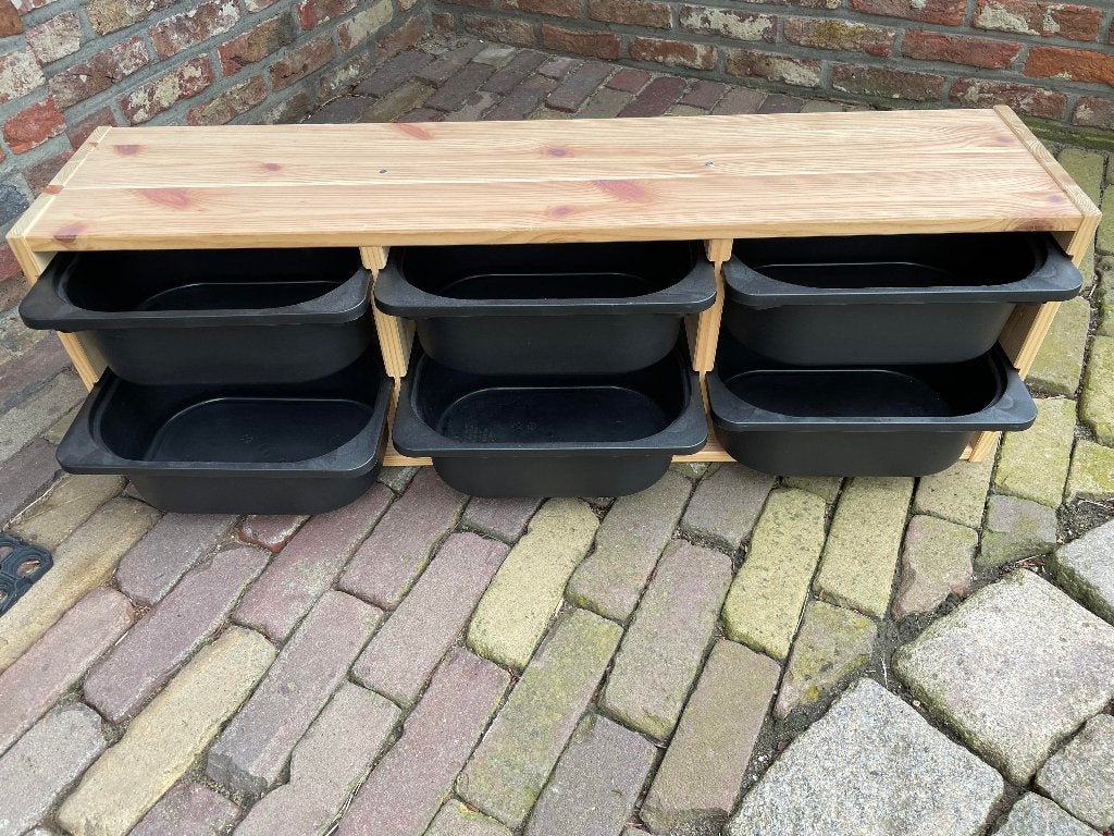 ikea trofast wandkastje met 6 zwarte bakjes, Enlèvement ou Envoi