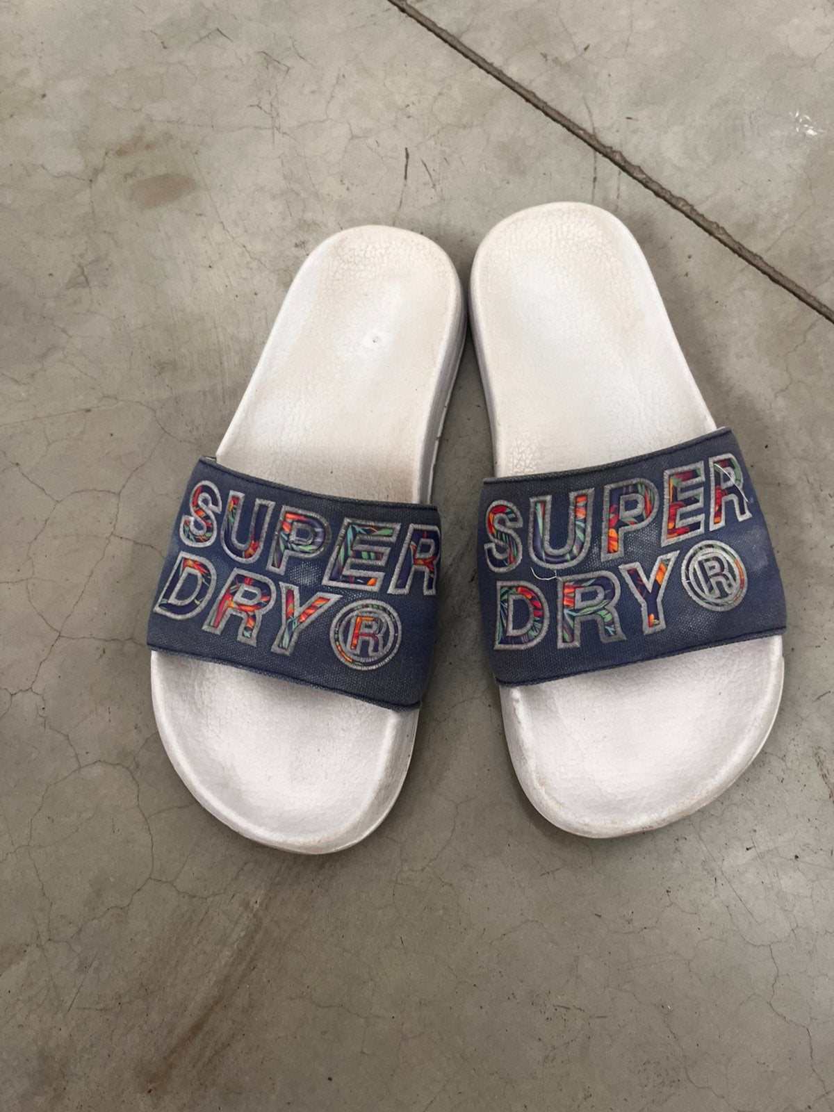 Superdry slipper maat 44, Kleding | Heren, Schoenen, Slippers, Overige kleuren, Ophalen of Verzenden, Gedragen