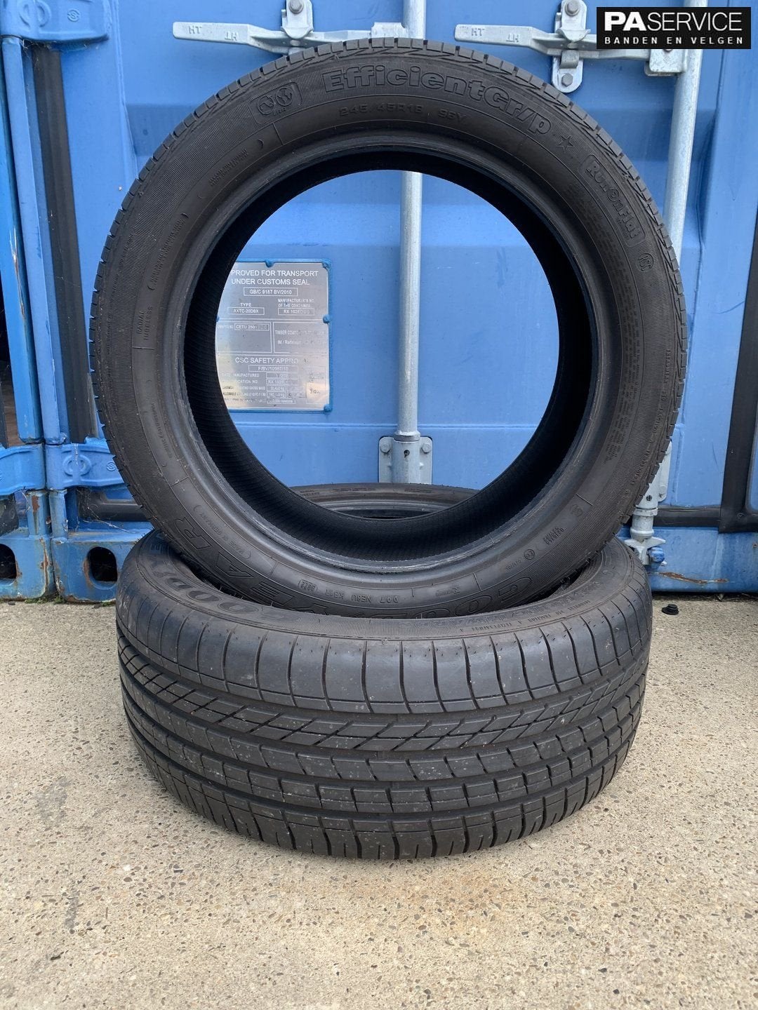 2x Goodyear 245 45 18 Runflat Zomerbanden met 6.8 mm, Autos : Pièces & Accessoires, -, Utilisé, -, Jante(s)