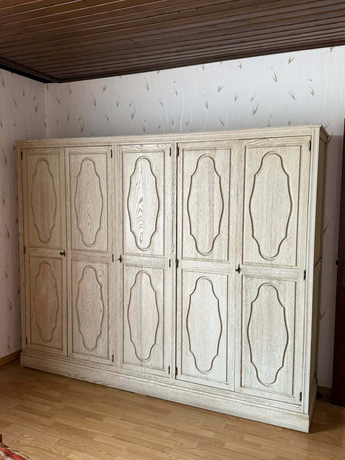 Kwalitatieve massief eiken slaapkamer in vintage stijl, Huis en Inrichting, Slaapkamer | Bedden, Ophalen, Gebruikt