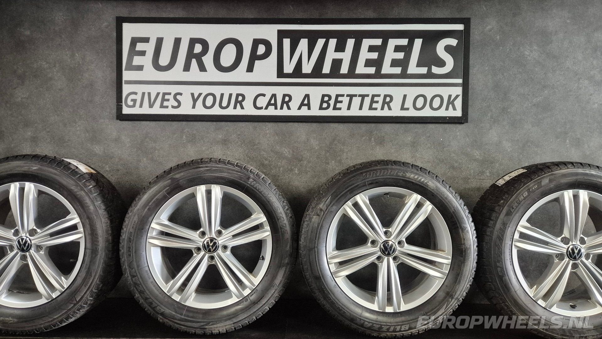18 inch VW Tiguan AD1 Allspace BW2 velgen winterbanden, Auto-onderdelen, 18 inch, Gebruikt, -, -