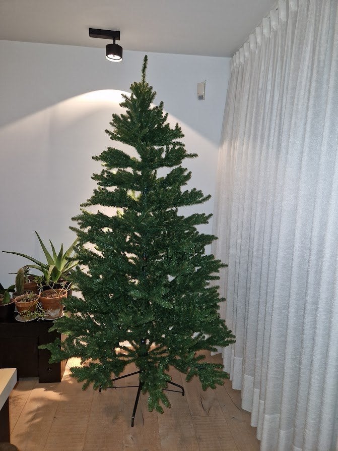 Kerstboom 2.5m, Diversen, Kerst, Ophalen, Zo goed als nieuw