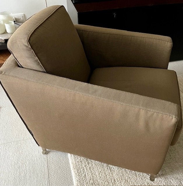 Flexform  1 zit fauteuil, Huis en Inrichting, Ophalen, Gebruikt, Minder dan 75 cm, Minder dan 150 cm