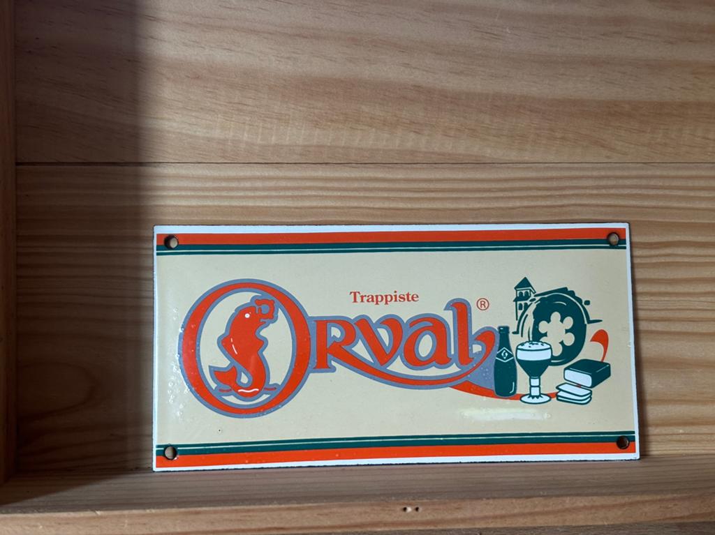 Plaque émaillée Orval, Collections, Enlèvement ou Envoi