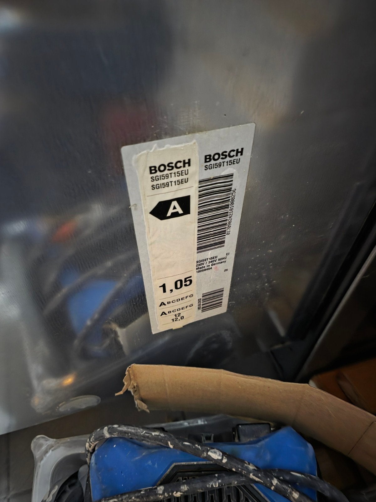Lave-vaisselle encastrable Bosch SGI59T15EU – 12 couverts
., Electroménager, Enlèvement, Utilisé, Encastré