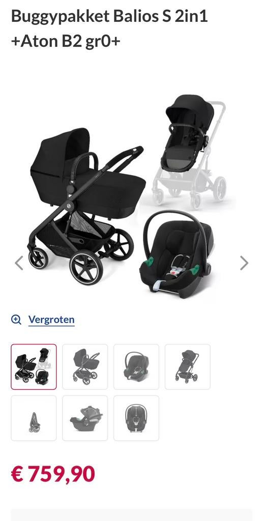 Cybex Balios S 2in1 kinderwagen en autostoel NIEUW, Enfants & Bébés, Poussettes & Combinaisons, Enlèvement, Neuf, Poussette