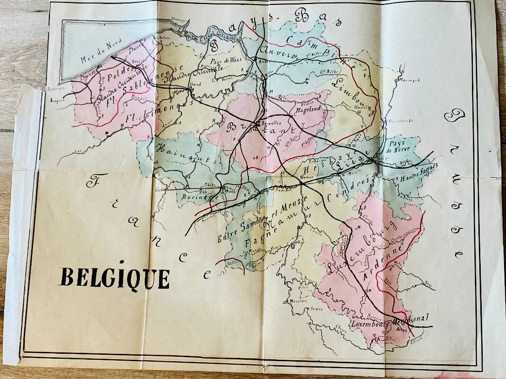 Collectie: zeer oude geografische kaarten, Boeken, Atlassen en Landkaarten, Gelezen, 1800 tot 2000, Europa Overig, Ophalen of Verzenden