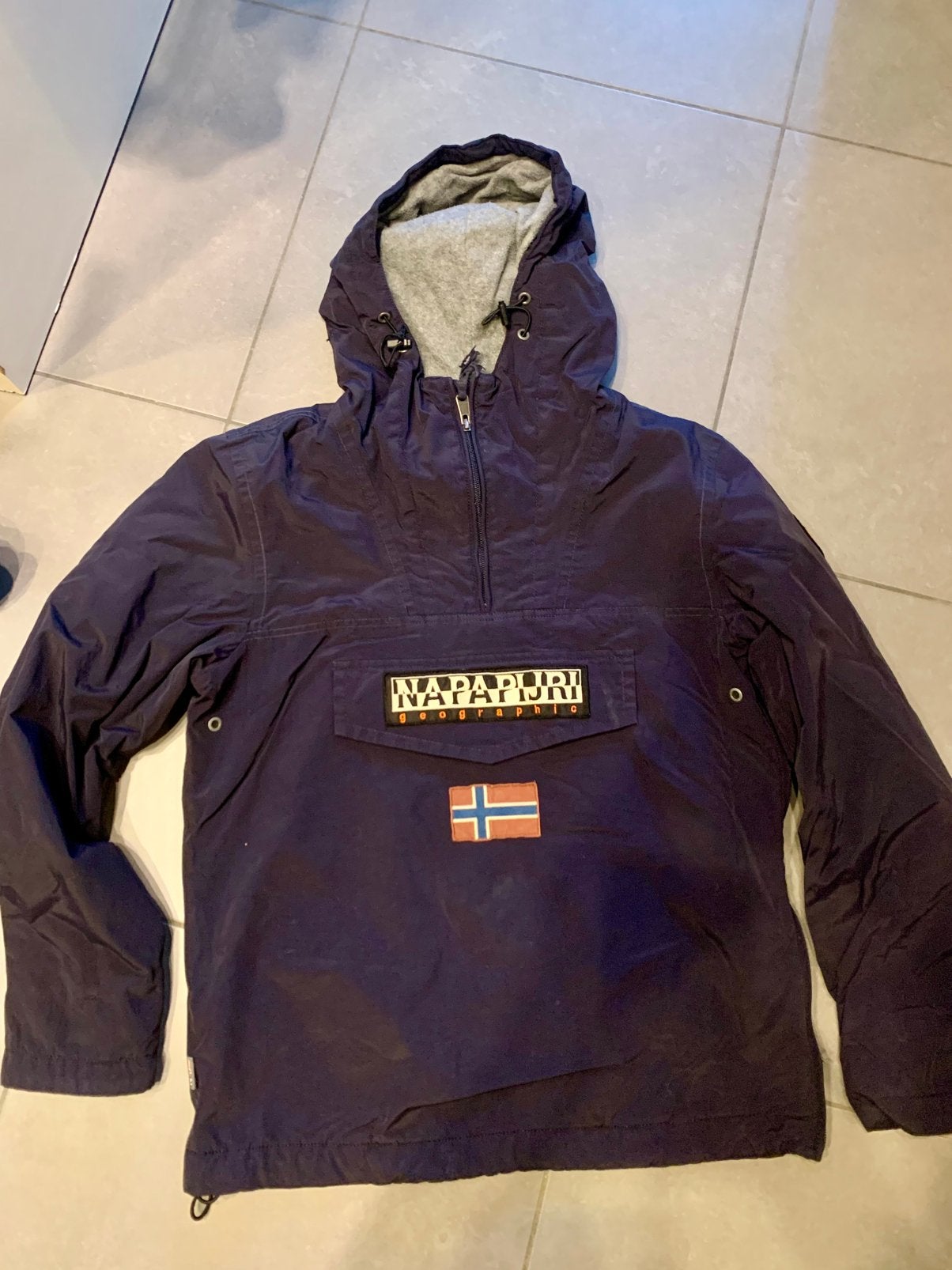 Napapijri geografic « S » - hiver, Kleding | Heren, Jassen | Winter, Ophalen, Gedragen, Maat 46 (S) of kleiner, Blauw