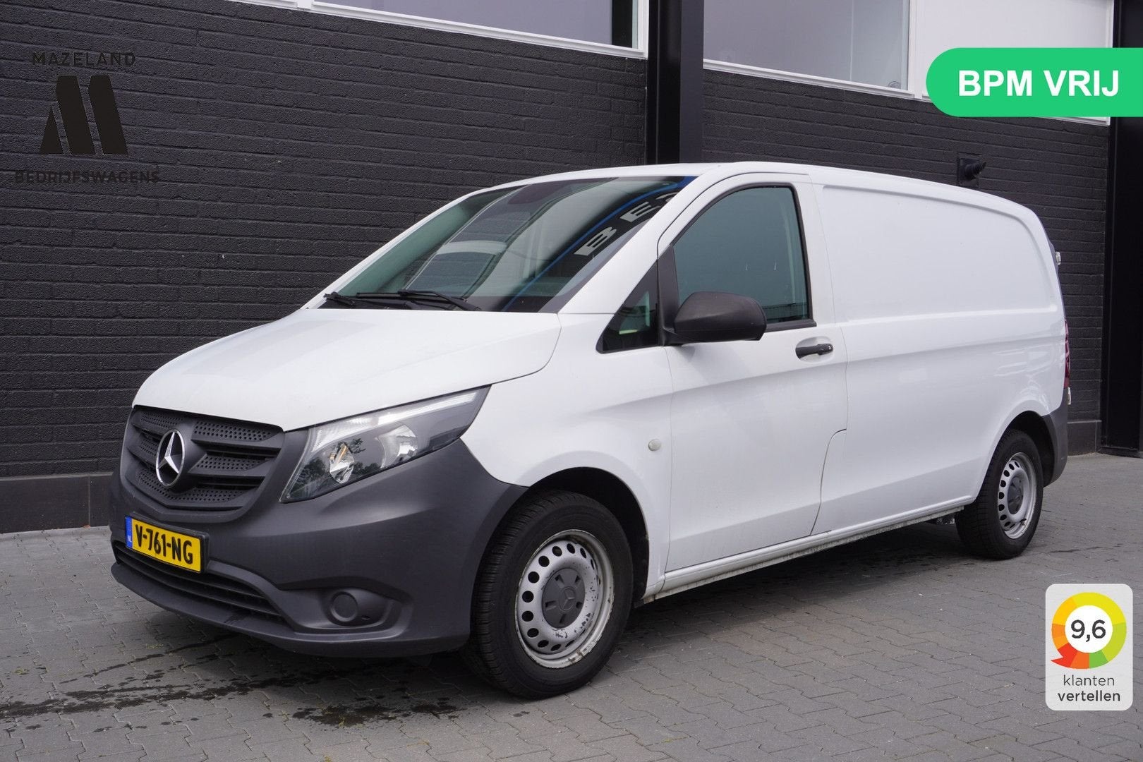 Mercedes-Benz Vito 109 CDI Lang EURO 6 - Airco - Cruise - Ca, Auto's, 164 g/km, Wit, Mercedes-Benz, Bedrijf
