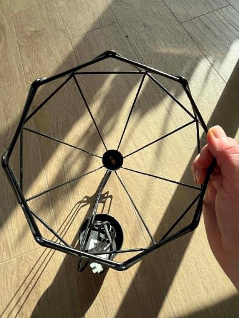Lampe suspendue Cassandra noire, Maison & Meubles, Lampes | Suspensions, Enlèvement, Utilisé, Synthétique, E27 (grand)