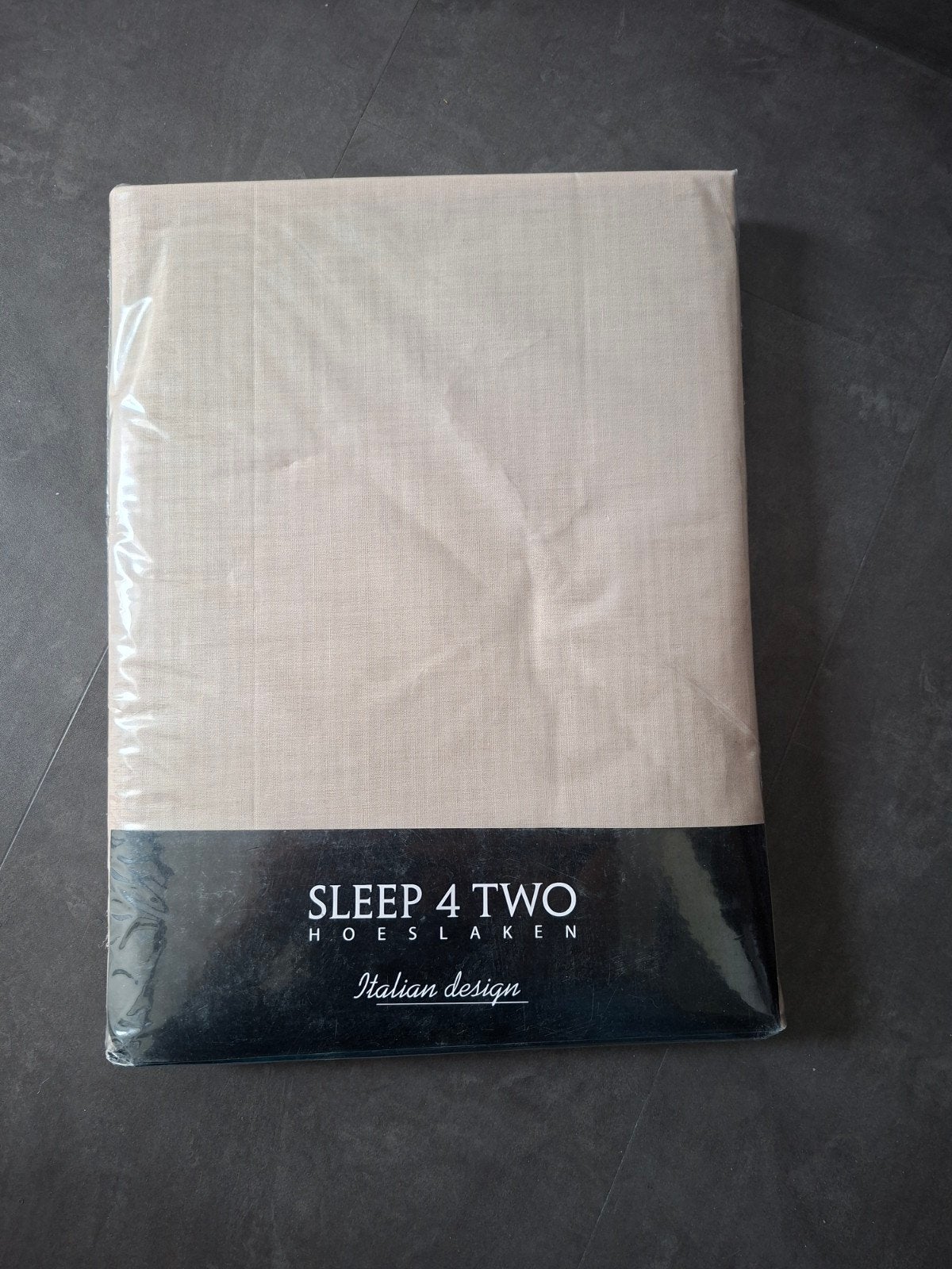 hoeslaken nieuw 180x220 sleep4two italian design, Neuf, Drap-housse ou Taie d'oreiller, Enlèvement ou Envoi, Brun
