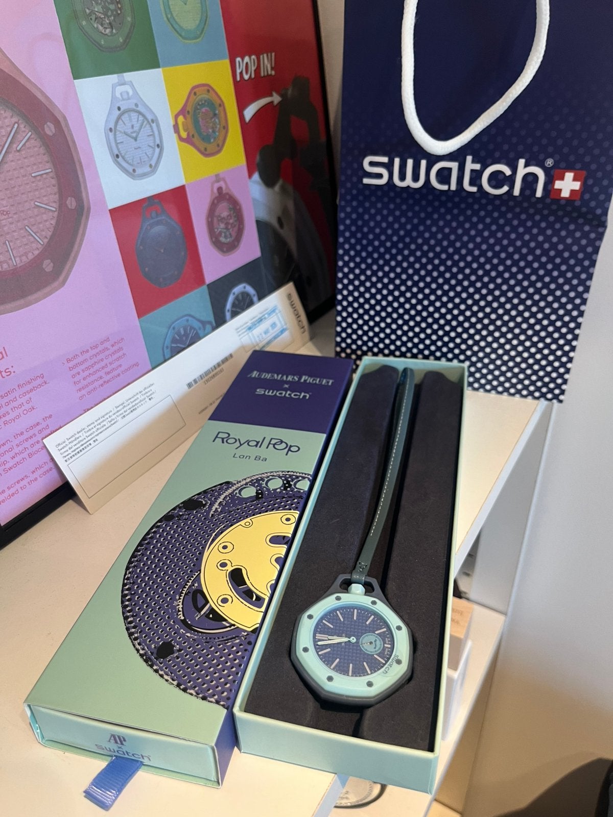 ap x swatch, Verzenden, Swatch, Kunststof, Zo goed als nieuw