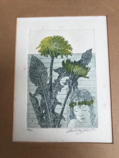 ets Ardrej Kocar, Antiquités & Art, Art | Eaux-fortes & Gravures, Eau-forte, 19 cm, Faune et Flore, Signé