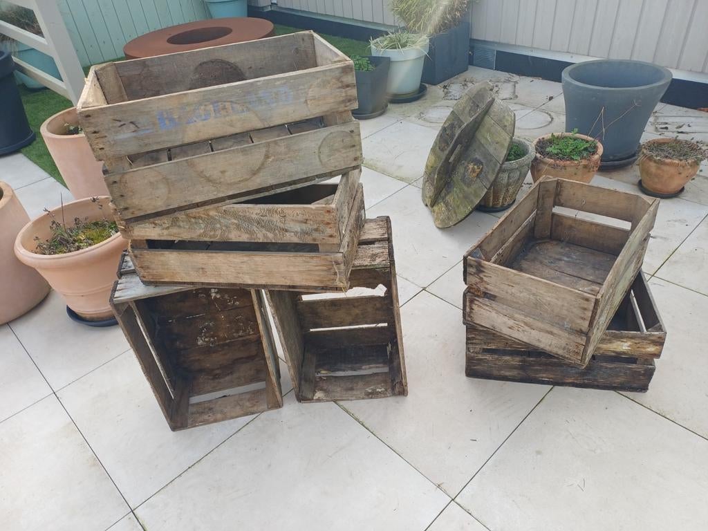 Anciennes boîtes à fruits, Enlèvement ou Envoi