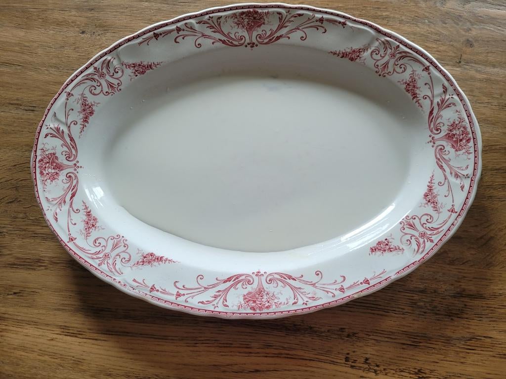 Plat de service faïence boch la Louvière, Antiquités & Art, Enlèvement ou Envoi