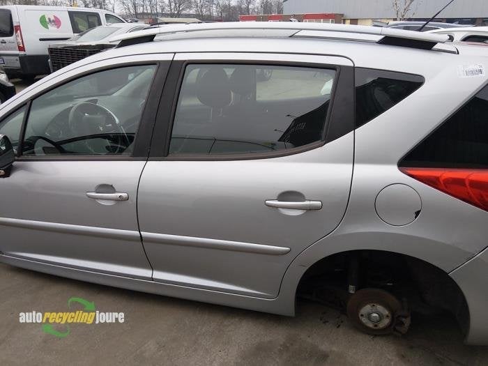 Portière 4portes arrière gauche d'un Peugeot 207 (EZR), -, -, 3 mois de garantie, Utilisé
