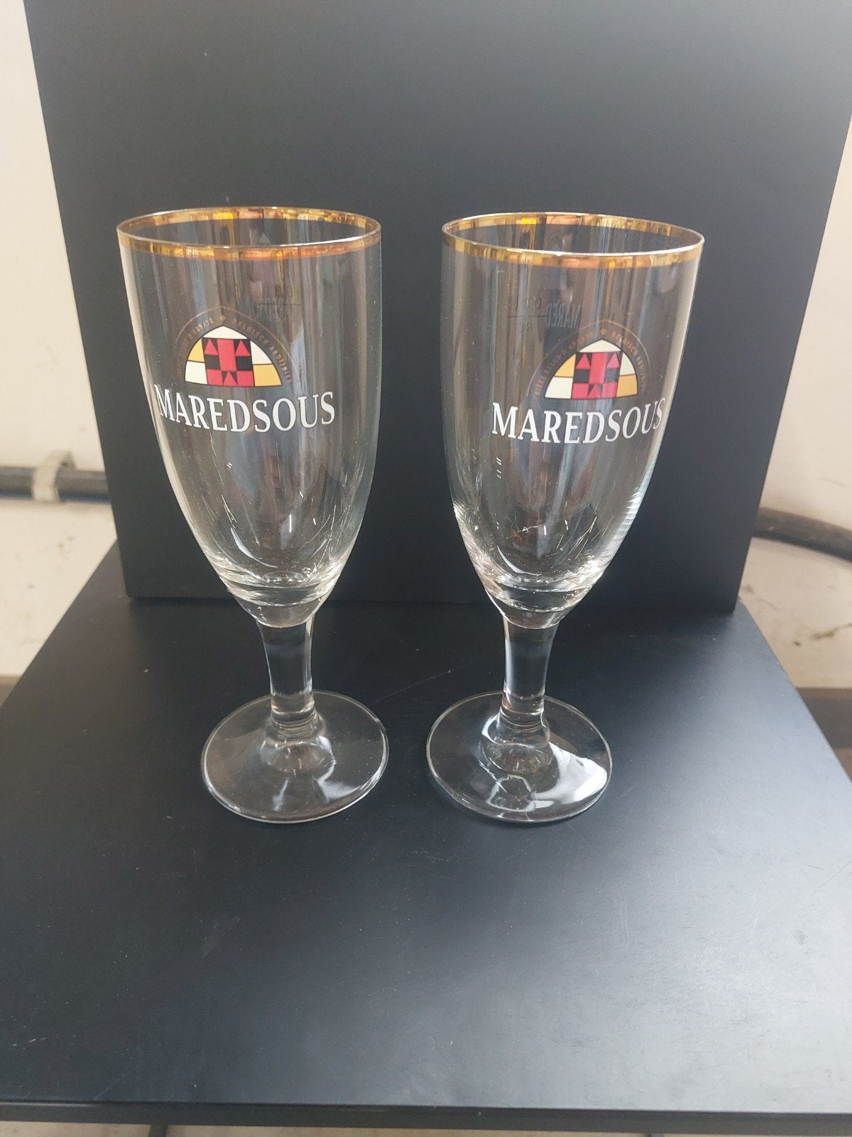 Verres à bière Maredsous, Enlèvement ou Envoi, Comme neuf, Verre à bière
