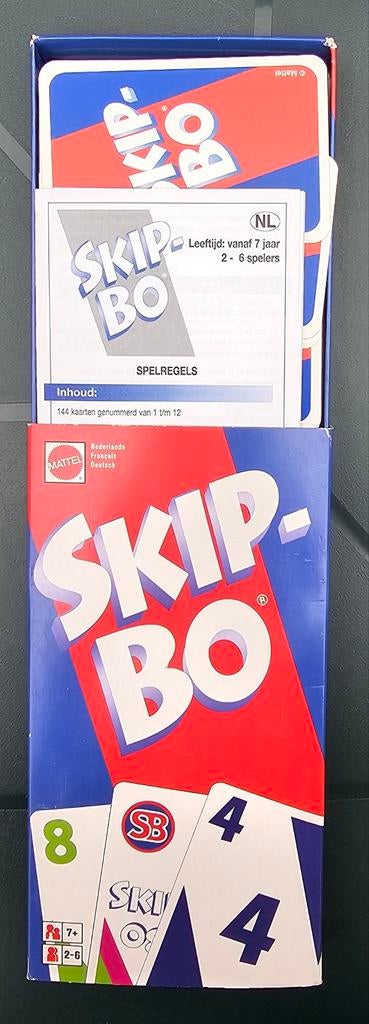 Jeu de cartes Skip bo Mattel +7, Hobby & Loisirs créatifs, Jeux de société | Jeux de cartes, Cinq joueurs ou plus, Enlèvement ou Envoi