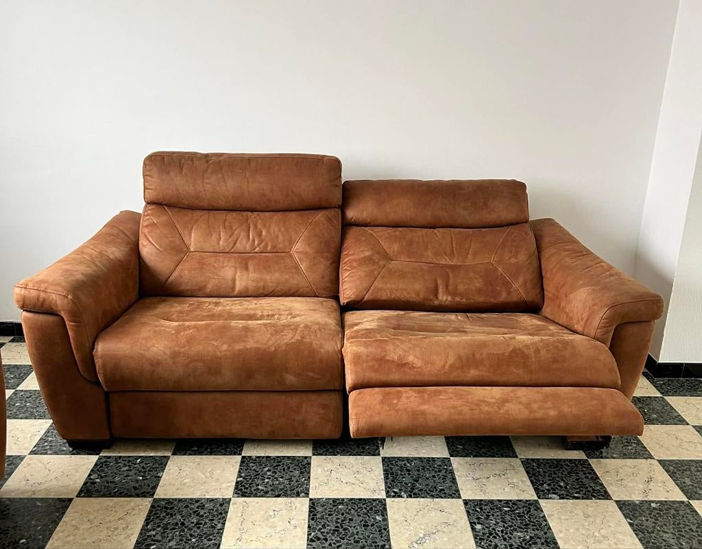 Salon Notch, tissu, couleur cognac