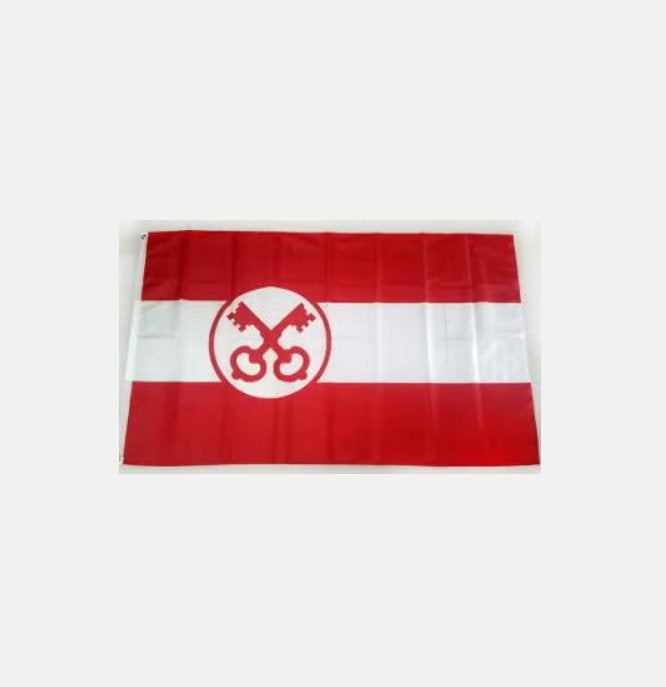 Grote vlag Leiden stadsvlag (150x90cm), Ophalen of Verzenden, Nieuw