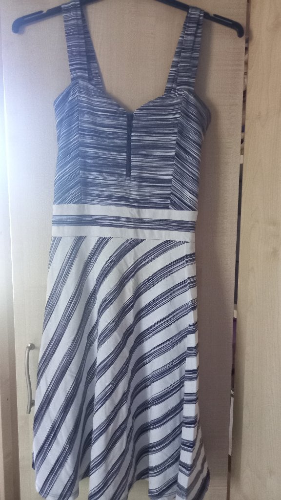 Robe  bleu et blanc lignée Blu, Vêtements | Femmes, Enlèvement ou Envoi, Taille 36 (S), Bleu, Longueur genou