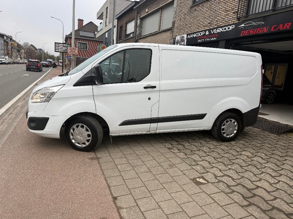 Ford Transit Custom 2018 Euro 6 Airco*Netto 10950*, Auto's, 4 deurs, 4 cilinders, Parkeersensor, Wit