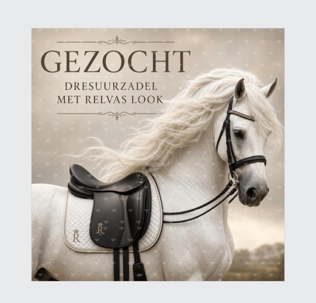 GEZOCHT DRESSUURZADEL, Dieren en Toebehoren, Paarden en Pony's | Zadels, Ophalen, Zo goed als nieuw, Dressuur