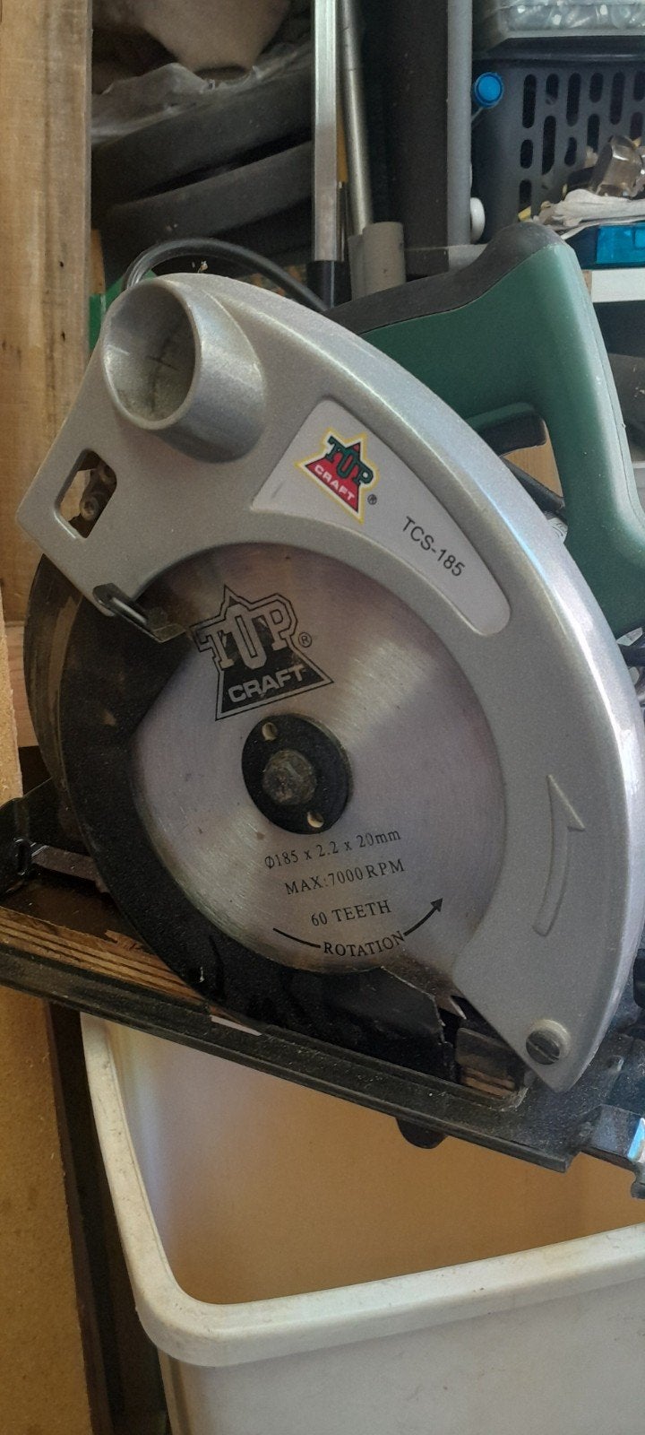 topcraft handcirkelzaag, Doe-het-zelf en Bouw, Gereedschap | Zaagmachines, Ophalen, Gebruikt, Cirkelzaag, Topcraft