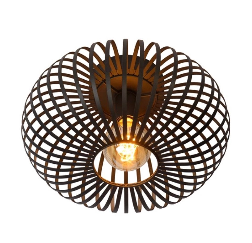 Plafondlamp Lucide Manuela, Ophalen, Dimbaar, Modern, Zwart
