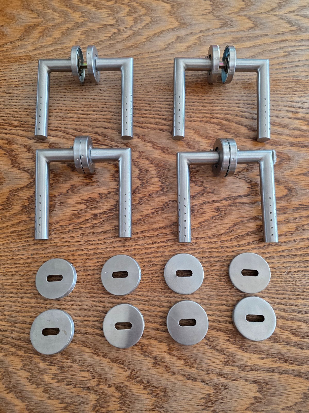4 deurklinken, Ophalen, Inox