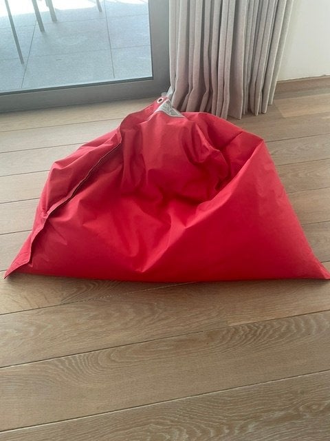 Zitzak, Enlèvement, Utilisé, Rouge, Pouf