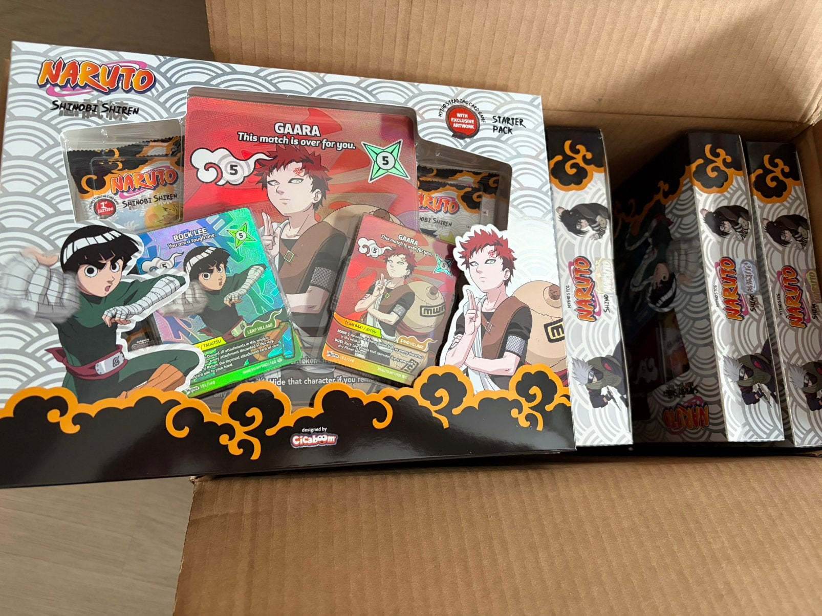 Gaara vs Rock Lee starter deck Naruto Mythos Shinobi Shiren, Ophalen of Verzenden, Booster