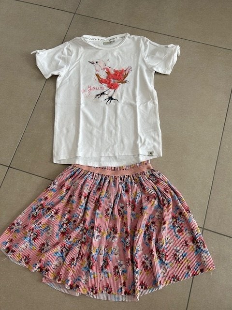 Setje Garcia maat 116-122, Kinderen en Baby's, Kinderkleding | Maat 116, Meisje, Ophalen of Verzenden, Zo goed als nieuw, Setje