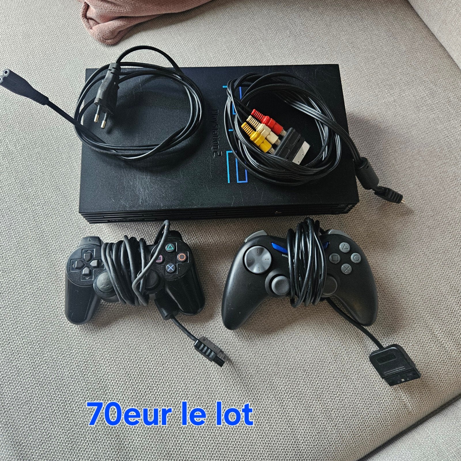 Console ps2 fat complète, Enlèvement ou Envoi, Phat, Utilisé, Noir