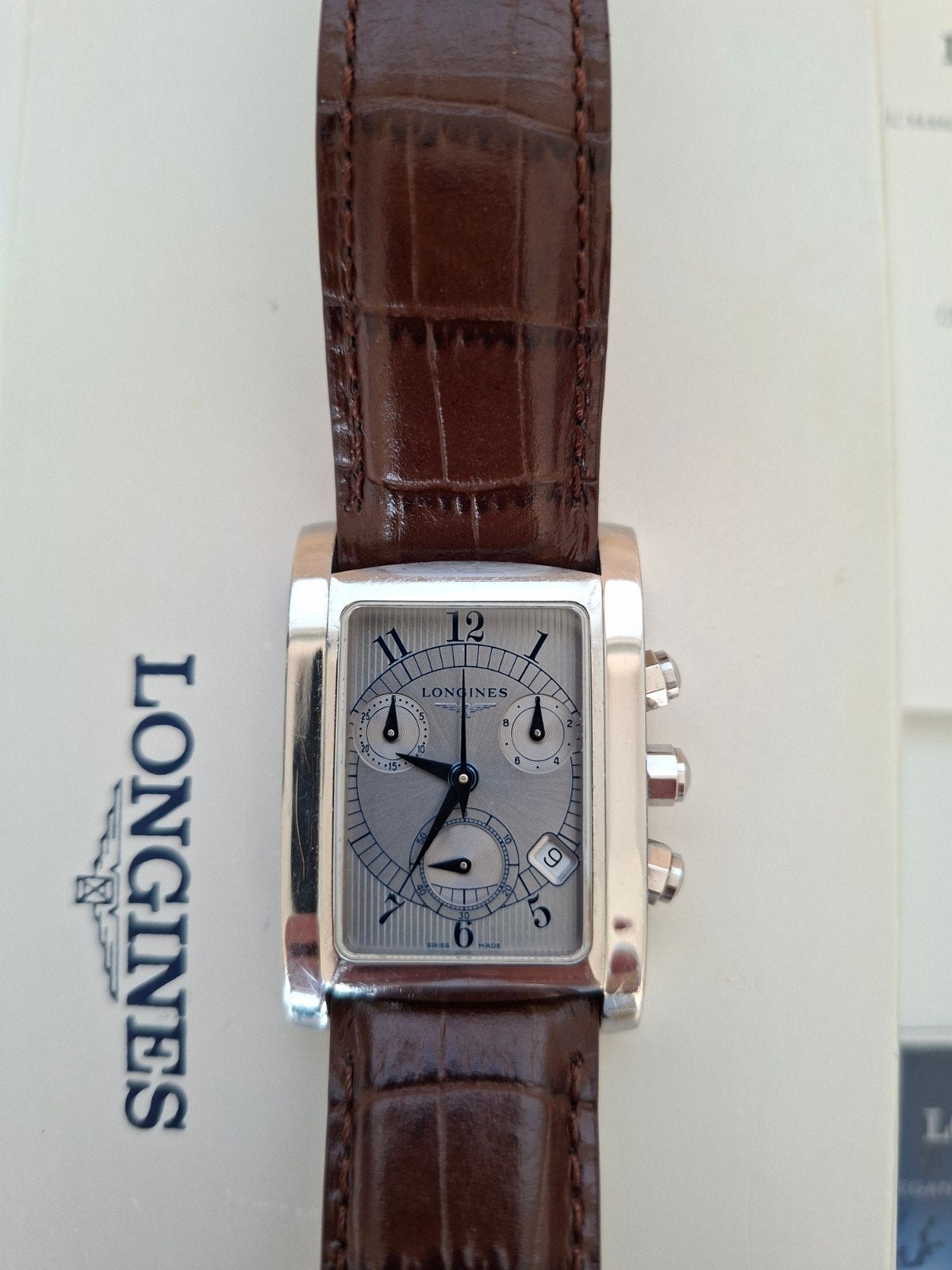 Herenhorloge Longines Dolce Vita, Handtassen en Accessoires, Horloges | Heren, Overige merken, Leer, Staal, Polshorloge