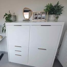 XOOON witte bergkast / highboard – zeer goede staat, Ophalen