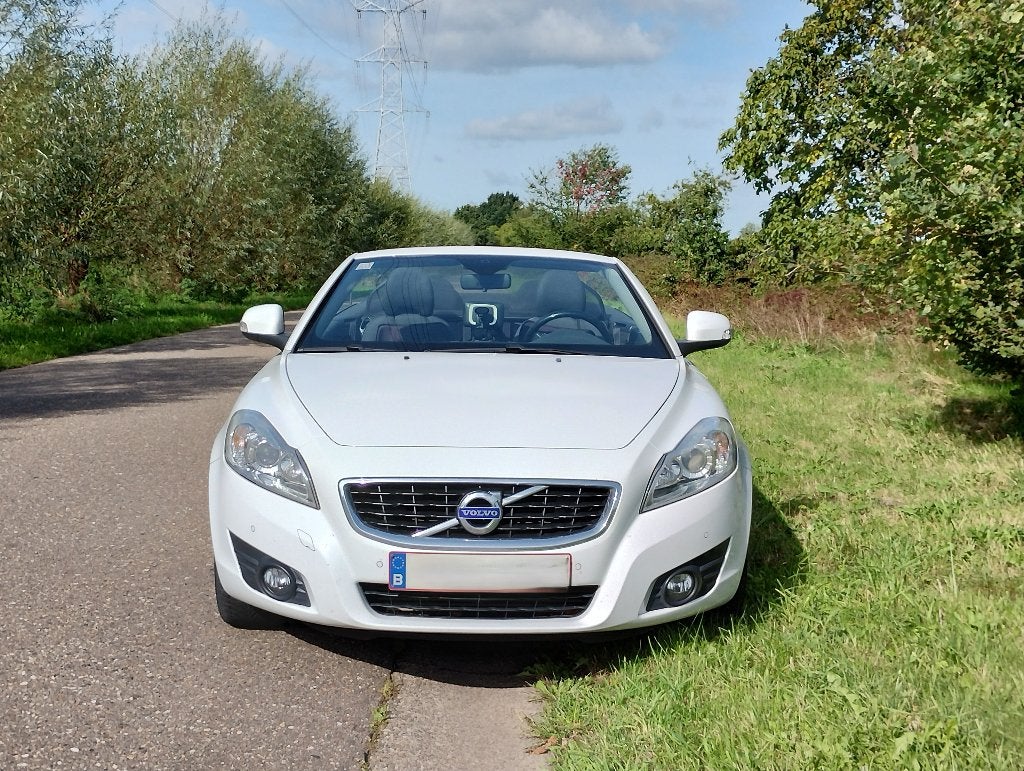 Volvo C70 2.0 D3 150PK - Automaat, Auto's, 110 kW, Wit, Diesel, Particulier