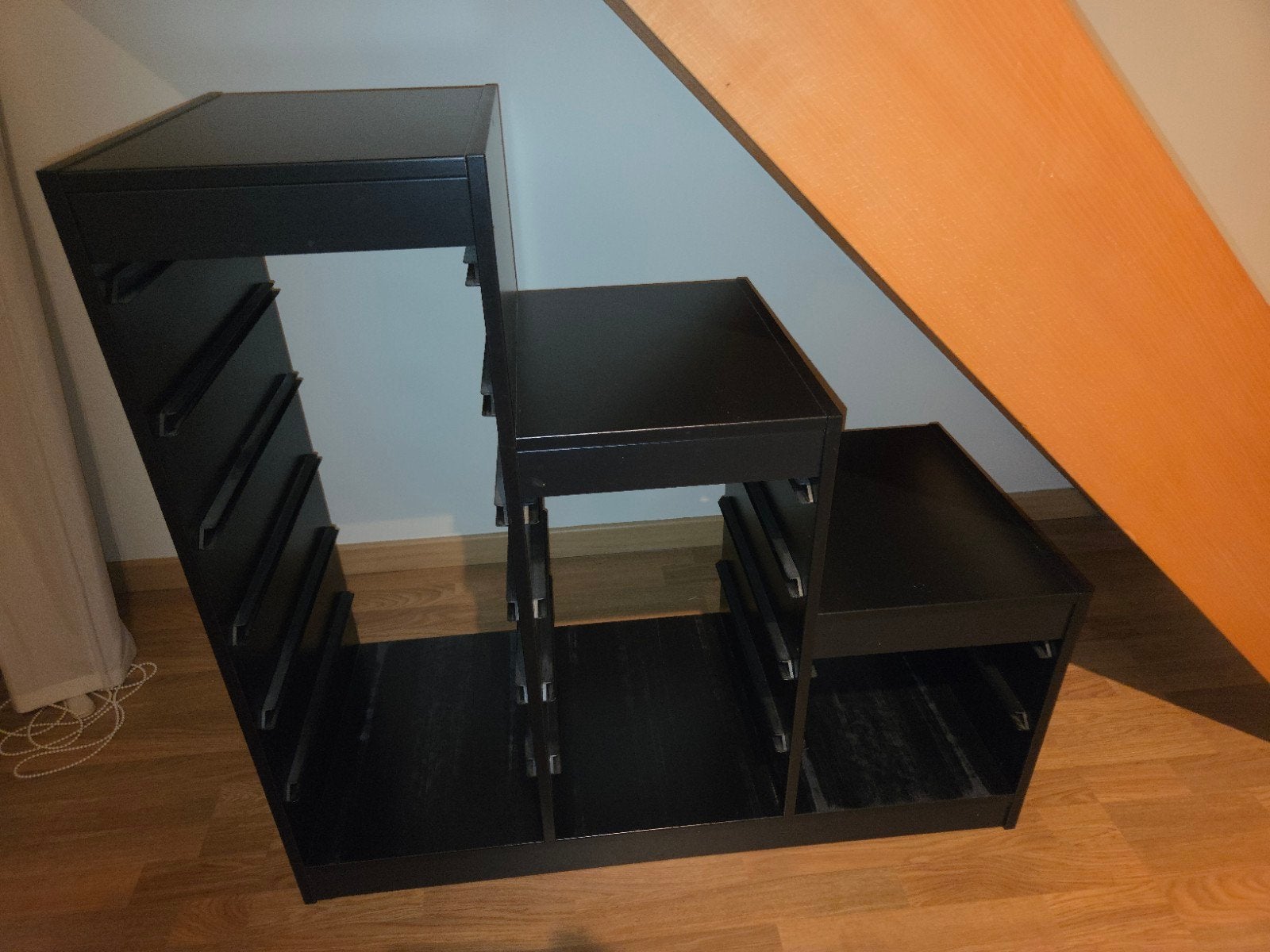 trofast kast zwart, Ophalen, Gebruikt