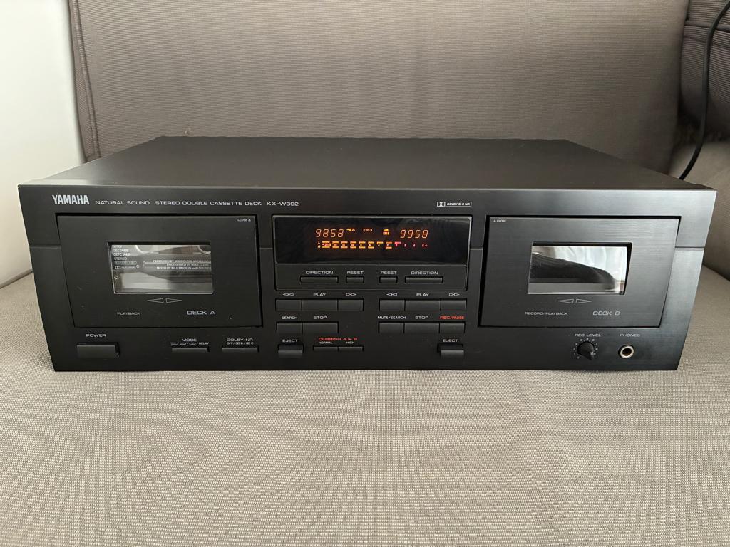 Yamaha KX-W392 Dubbel Cassettedeck, Audio, Tv en Foto, Cassettedecks, Ophalen of Verzenden, Dubbel, Overige merken, Auto-reverse