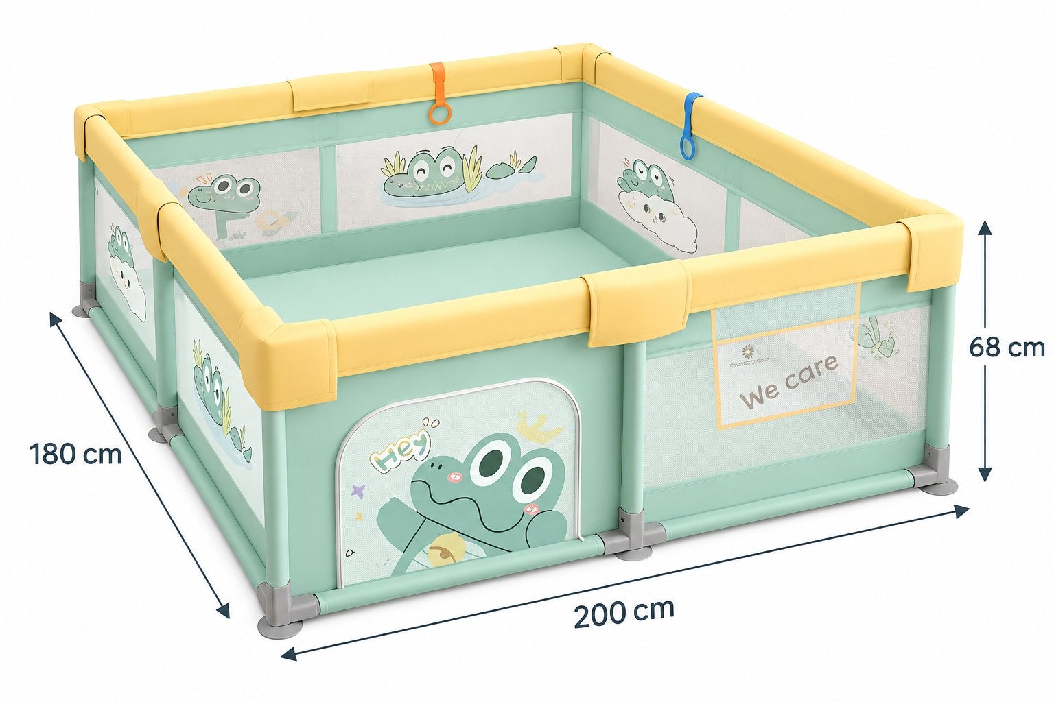 Groot babyspeelpark van 200  180 cm — 35€, Kinderen en Baby's, Ophalen, Zo goed als nieuw