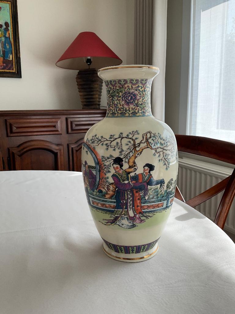 Vase ancien en céramique hauteur 30 cm, impeccable, Enlèvement ou Envoi