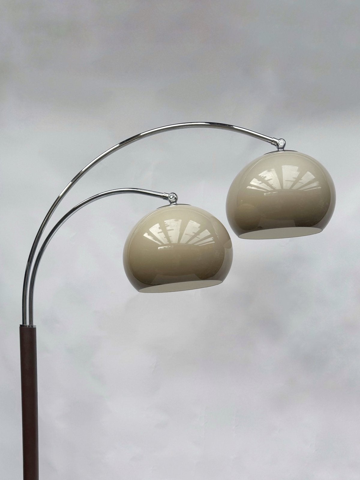 Vintage Dijkstra Mushroom Lamp Dubbele Boog, Space Age Mid Century, Zo goed als nieuw, 150 tot 200 cm, E27 (groot)