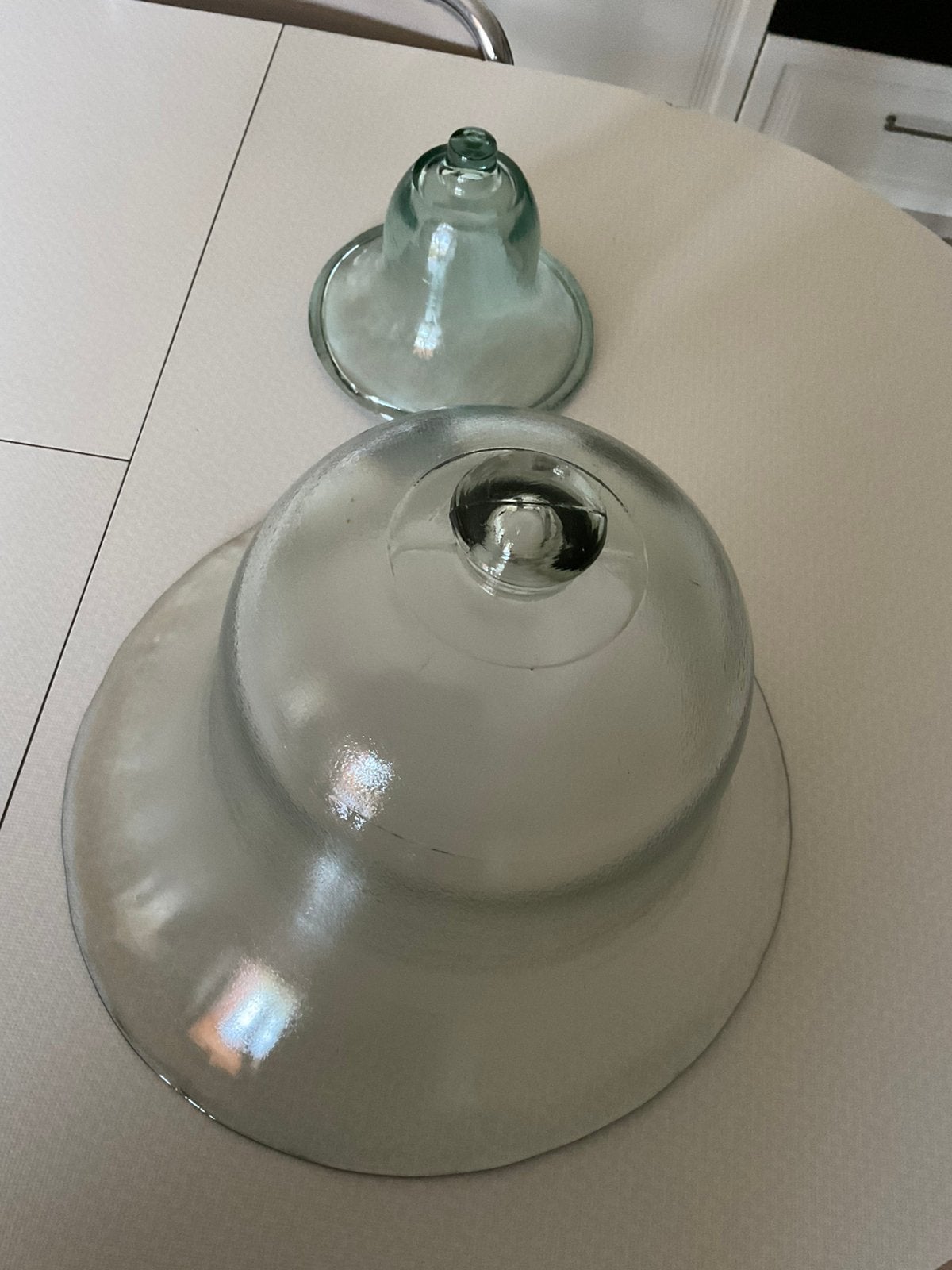 2 Glazen tuin cloches/stolpen, Ophalen, Zo goed als nieuw