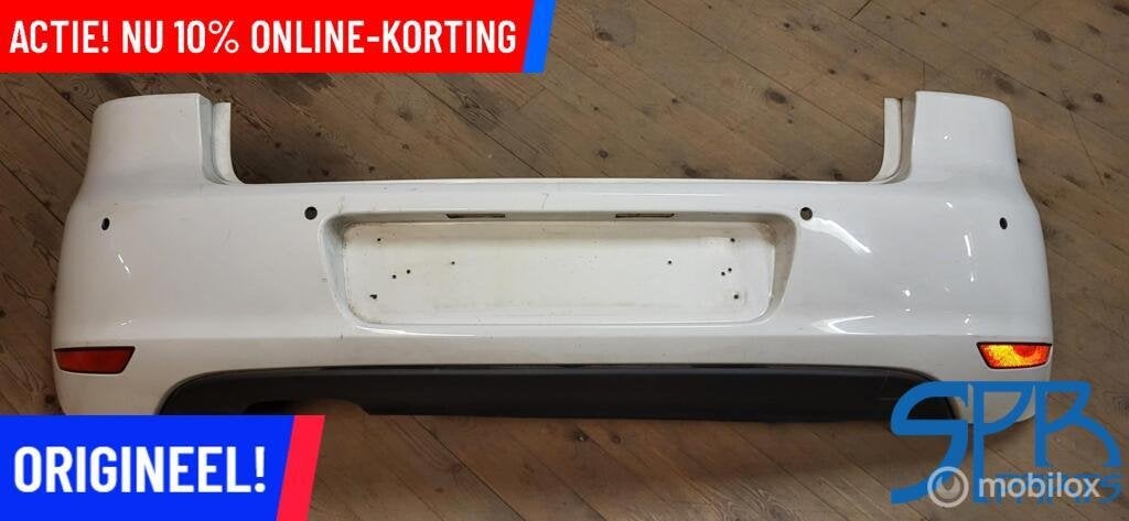 VW GOLF 6 VI LB9A ACHTERBUMPER 4x PDC 5K6807421 DIFFUSER B9A, Auto-onderdelen, Gebruikt, Volkswagen, Ophalen of Verzenden, Volkswagen