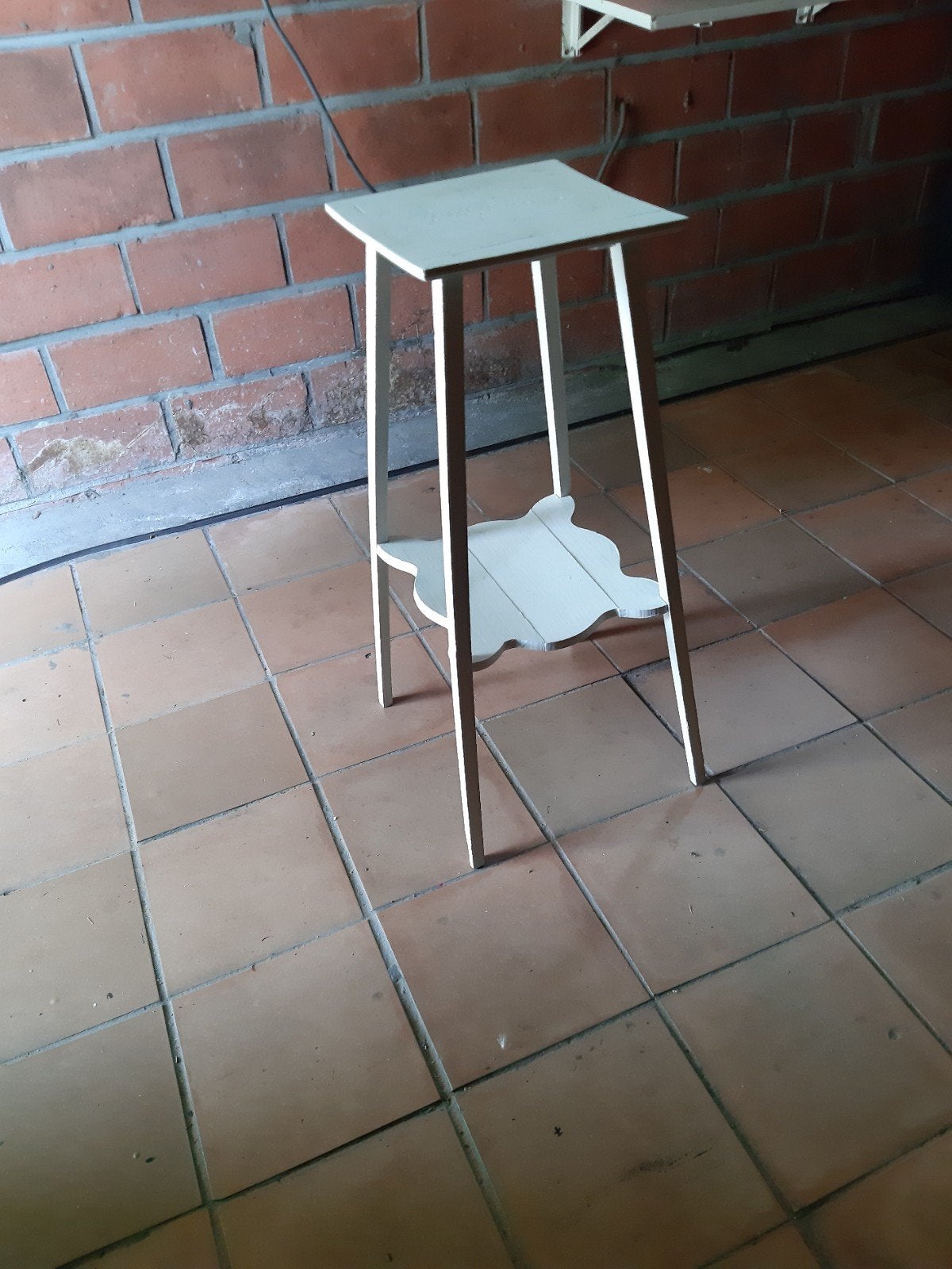 piedestal, plantenrek, wit geverfd, 75cm, Enlèvement, Comme neuf